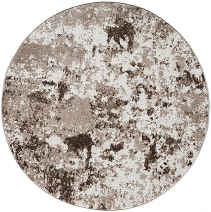 Keen Home Design Area Rugs - 10ft Round Non-Shedding, Abstract Rugs for Kitchen, Living Room, Bedroom, Dining Room, Entryway - Size: 10' Round, Multi
