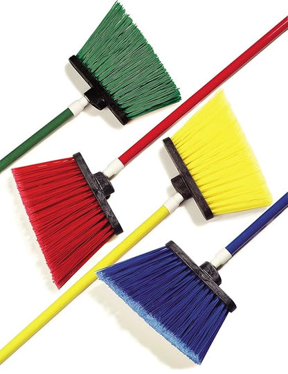 SPARTA Spectrum Duo-Sweep Unflagged Bristle Angle Broom with Handle 56" - Yellow
