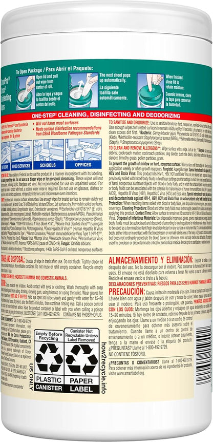 CloroxPro Clorox Disinfecting Wipes, Fresh Scent, 75 Count (Package May Vary)