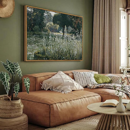 InSimSea Framed Canvas Wall Art Vintage Decor, Landscape Wall Art Home Decor, Modern Farmhouse Decor, Canvas Wall Art for Living Room Decor, Cottagecore Bedroom Kitchen Bathroom Decor, 24"x36"
