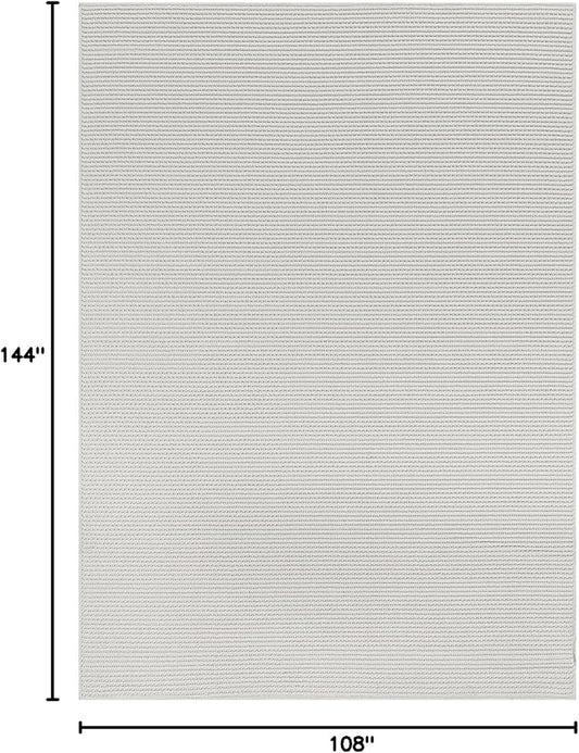 Beverly Rug Micro Loop Large Area Rug White 9x12 Modern Luxury Trellis Geometric Durable Indoor Area Rugs for Living Dining Room Office Stain Resistant Non Shedding Casual Indoor Carpet White 9 x 12