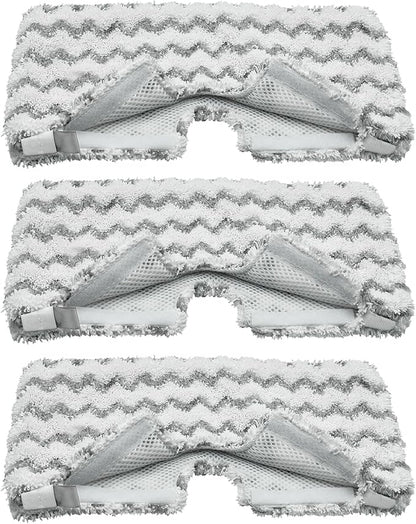 Steam Mop Replacement Pads for Shark S3500 Series S3501 S3601 S3501S S3601C S3550 S3801 S3901 S2901 Steam Pocket Mop,Microfiber Scrub Mop Pads for Deep Cleaning,Reusable and Machine-washable,3 Pack