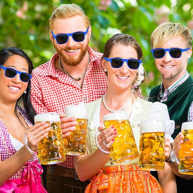 ASTARON 12 Pack Party Sunglasses Bulk Neon Party Favors for Beach Wedding Party Pool Party Supplies
