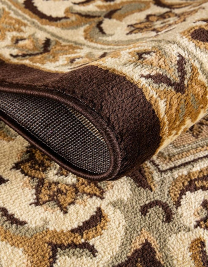 Rugs.com Chateau Collection Rug – 5x8 Brown Medium-Pile Rug Perfect for Bedrooms, Dining Rooms, Living Rooms