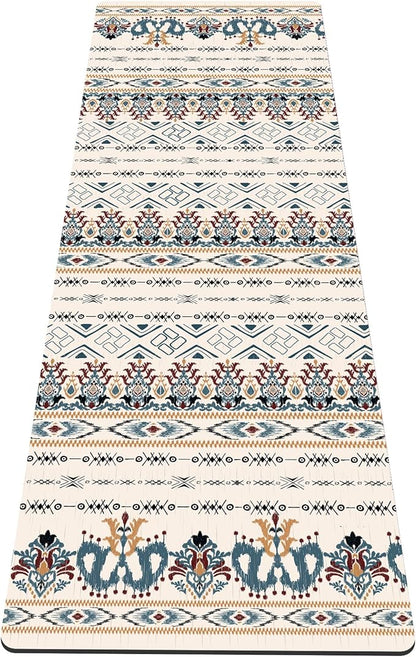 nuveti Yoga Mat Print Extra Thick TPE Non Slip Fitness Exercise Mat with Carrying Bag,72"x24" Extra Thick 6MM Exercise & Workout Mat for Yoga, Pilates Fitness and Floor Exercises