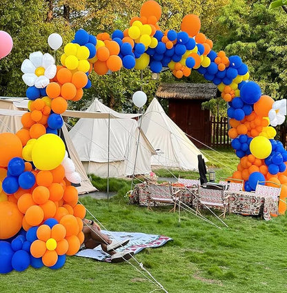 154pcs Orange Balloons Different Sizes 5/10/12/18 Inch Orange Balloons for Balloon Arch Halloween Balloons Garland Kit for Fall-Themed Parties Wedding Birthday Bridal Shower Autumn Party Decorations