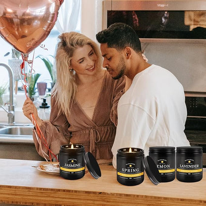 9Pack Candles for Home Scented, Aromatherapy Candles Gifts Set for Men Candles Set, 63 oz 450 Hour Long Lasting Candles,Gifts for Mens Birthday,Christmas,Thanksgiving Anniversary Present