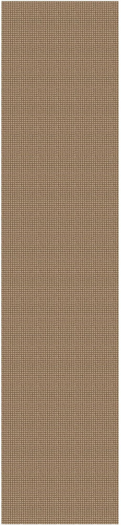 EARTHALL Woven Runner Rug 2.6x12 Ft Washable Runners for Hallways Extra Long Cotton Non Slip Rubber Backed Kitchen Runner Braided Indoor Floor Carpet for Entryway, Hall, Kitchen, Orange/Tan/Brown