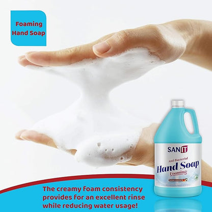 Sanit Antibacterial Foaming Hand Soap Refill - Advanced Formula with Aloe Vera and Moisturizers - All-Natural Moisturizing Hand Wash - Made in USA, Mango Coconut, 1 Gallon