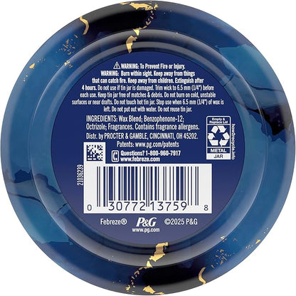 Febreze Scented Candle, Ocean Scent, 11 oz 4 Wick Candle, Single Pack