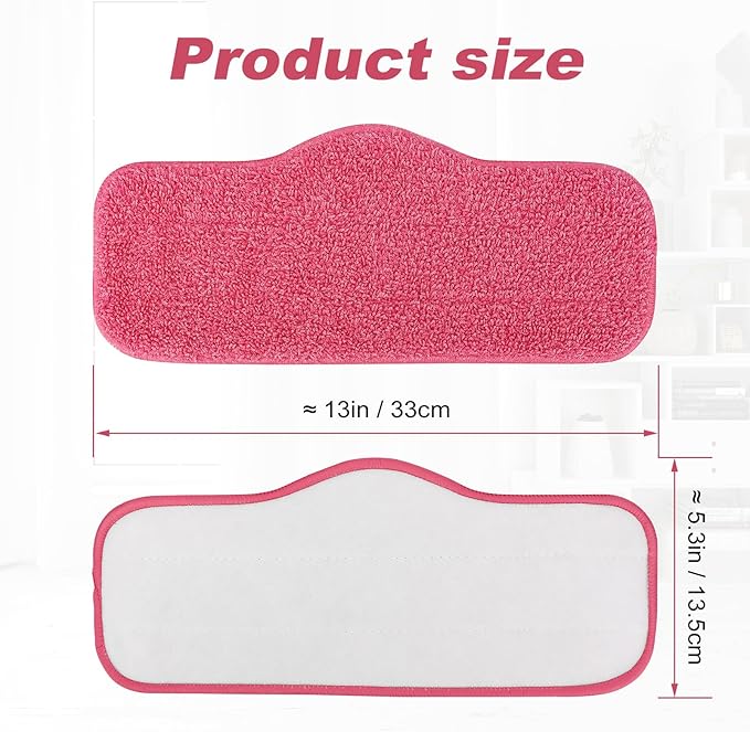 Microfiber Steam Mop Pads Compatible with Schenley Steam Mop Cleaner - 10 Pack Washable and Reusable Replacement Mop Pads Accessories (10 Pack) - Also Fit for swiffer wet jet