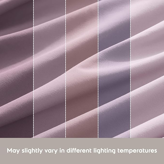 Nestl Queen Sheet Set - Luxury 1800 Ultra-Soft Microfiber Bed Sheets - Double Brushed - Deep Pockets - Easy Fit - 4 Piece Set - Bedding Sheets & Pillowcases (Queen, Dusty Purple)