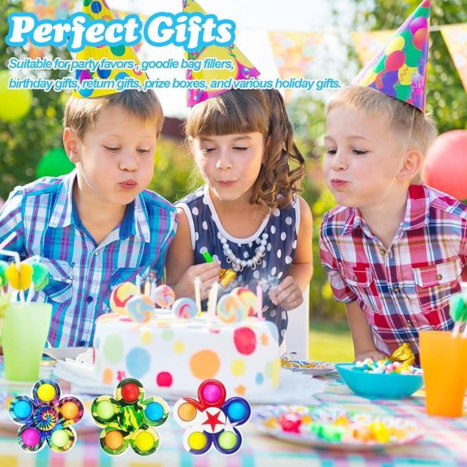 50 Fidget Spinners Toys, Party Favors Gifts for Kid,Pop Fidget Spinner Pack Bulk, Little Sensory Fidget Toys Pack, Classroom Prizes for Girls Boys Students (50 Fidget Spinners)