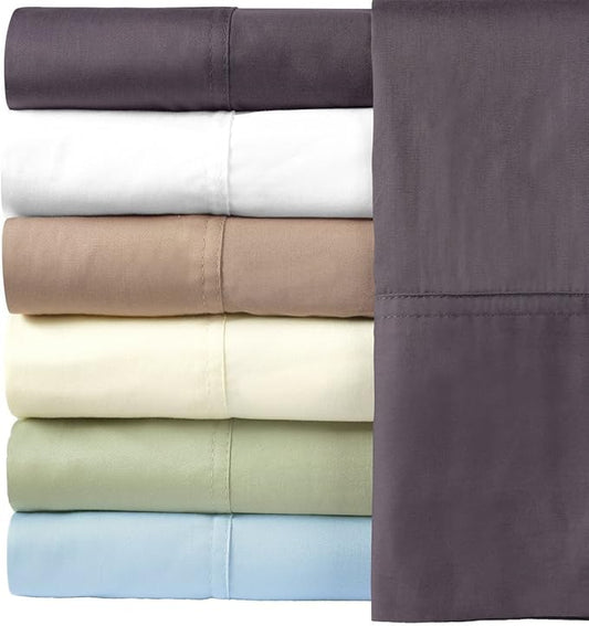 Royal Hotel Bedding Silky Soft, Viscose from Bamboo, and Cotton Blend Sheet Set, 100% Luxury Blend, 60% Viscose Made from Bamboo and 40% Cotton Bed Sheets, Full Size, Taupe