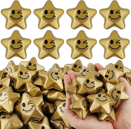 36PCS Stress Balls, Star Stress Balls for Adults & Kids, Mini Foam Ball Stress Relief Toys, Fidget Anxiety & Anger Relief at Work/School/Home, Student Prizes, Perfect Party Favors