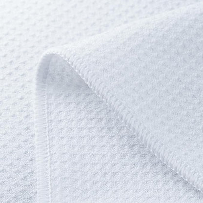 POLYTE Premium Microfiber Kitchen Dish Hand Towel Waffle Weave 12 Pack (16x28 in, White)