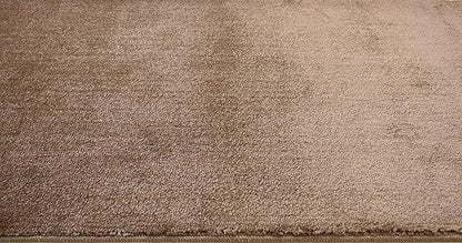 Custom Cut Hallway Runner Rug, Slip Resistant, 31 Inch Wide X Your Choice of Length, Solid Cappuccino, 31 Inch X 34 feet