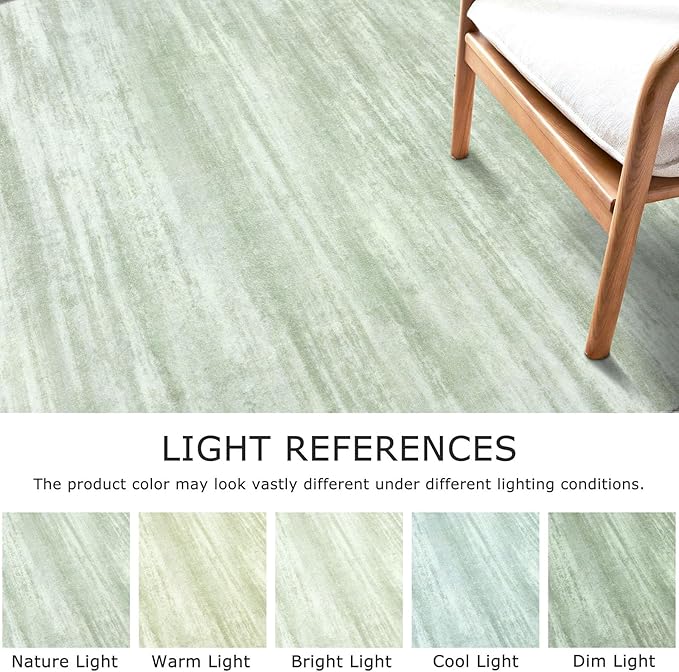 KOZYFLY Small Area Rug 2x3 Rug Entryway Rugs Modern Abstract Indoor Non-Slip Machine Washable Rug Green, Dining Room Rug with Soft Low Pile for Living Room Bath Office Small Carpet Floor Mats