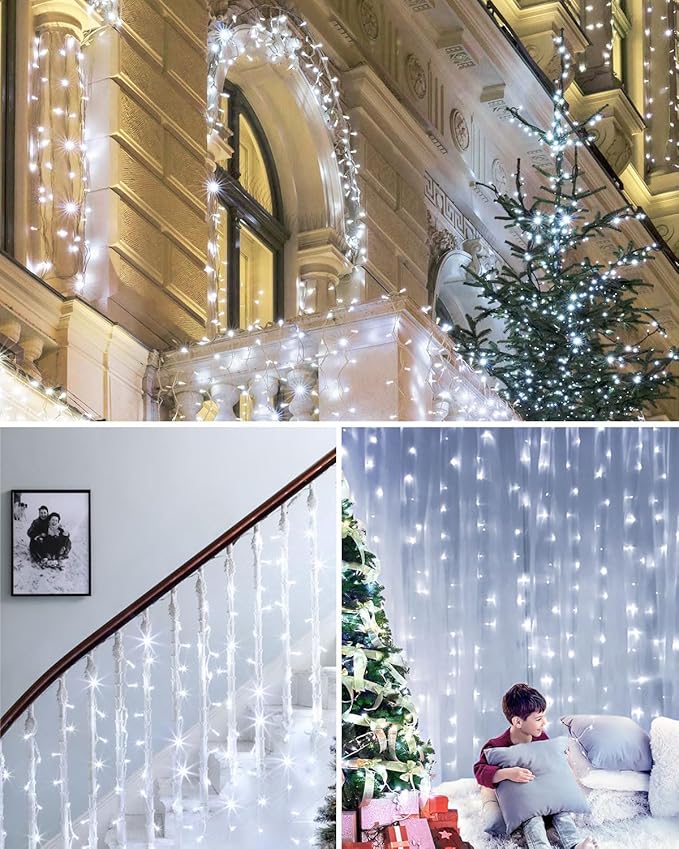 Fairy Lights for Bedroom Total 250 FT 760 LED, Extra Long Outdoor String Lights Waterproof, Timer & Memory, 8 Modes Dimmable Plug in Fairy for Outside Tree Wedding Patry Cool White