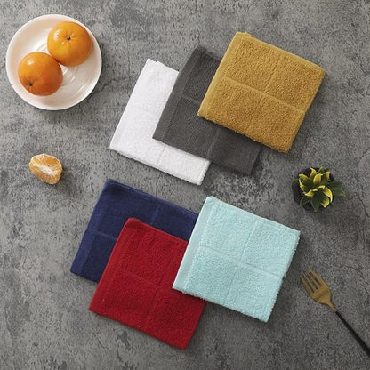 Glynniss Dishcloths Kitchen Highly Absorbent Dish Rags 100% Cotton Dish Cloths for Washing Dishes (Honey Gold)