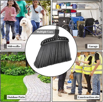 Outdoor Broom,Masthome Heavy Duty Broom,56" Brooms for Sweeping Outdoor,Angle Commercial Brooms with Hard Bristles, for Kitchen Home Office Garage Courtyard Lobby Lawn Concrete