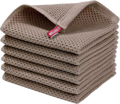 BALCONY & FALCON Waffle Weave Dish Towel Kitchen Towel Hand Dish Rags Great for Household Cooking Cleaning