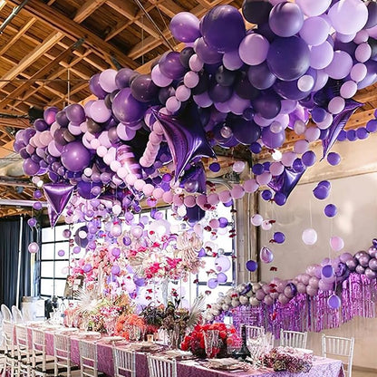 PartyWoo Pink Balloons 50 pcs 12 Inch Lilac Pastel Pink Purple Latex Helium Balloons for Graduation Baby Shower Gender Reveal Wedding Engagement Butterfly Birthday Party Decorations Pink-Q04