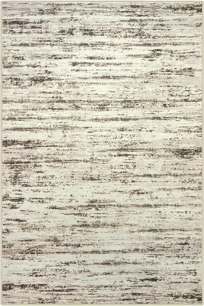 Modern Abstract Entryway Rug Indoor 2x3 Washable Rug Non-Slip Soft Small Area Rug Beige Kitchen Mats Thin Print Faux Wool Floor Carpet Throw Rugs for Entrance Bedroom Office Home Decor