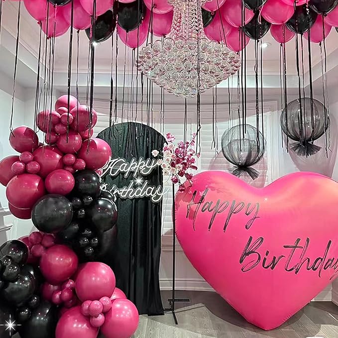 63 Inch Giant Heart Balloon,Jumbo Huge Heart-shaped Balloon for Mother‘s Day Valentine's Day Wedding Engagement Birthday Anniversary Decorations