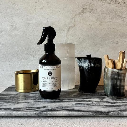 Murchison-Hume Luxury Room & Linen Spray – Rosewood Leaf & Lavender | Eco-Conscious, Non-Toxic & Pet-Friendly Fabric Mist & Air Freshener | Long-Lasting Scent, 10 fl oz