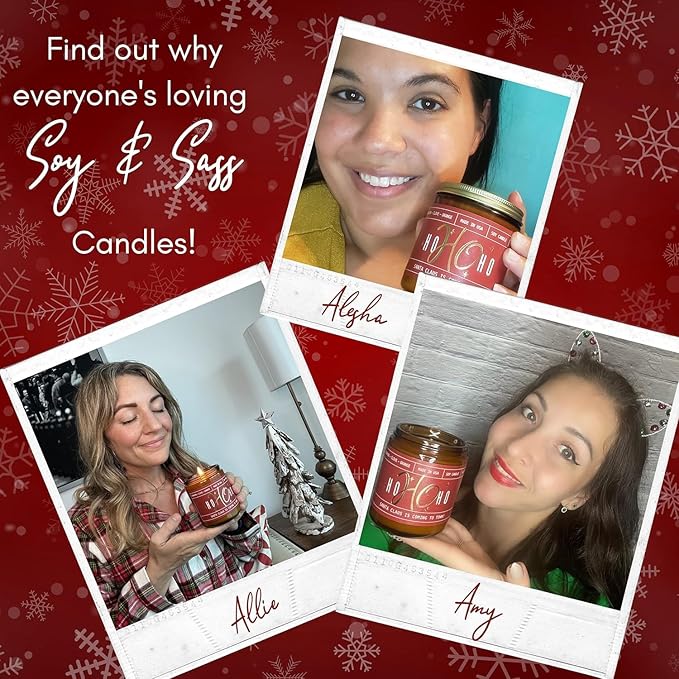 Christmas Cookie Candle, Cookie Candle – ‘Christmas Cookies’ Soy Candles, w/Sugar, Butter & Vanilla - Infused with Essential Oils I Christmas Candles I 9oz, 50Hr, Made in USA