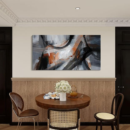 KLAKLA Large Wall Art - Abstract Canvas Wall Decor Modern Print Picture Artwork for Living Room Office Bedroom Home Decor - 48x24 Inches