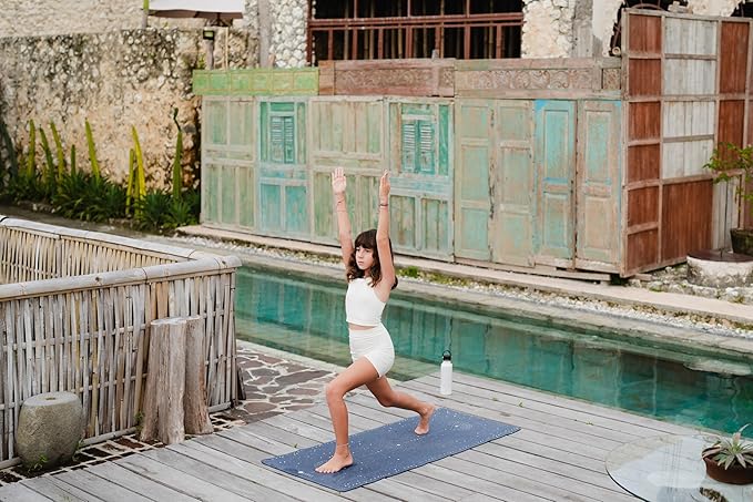 Yoga Design LAB | The Kids Yoga Mat | Eco-Friendly + Supportive + Colorful Childrens Play | Yoga, Exercise | Carrying Strap!