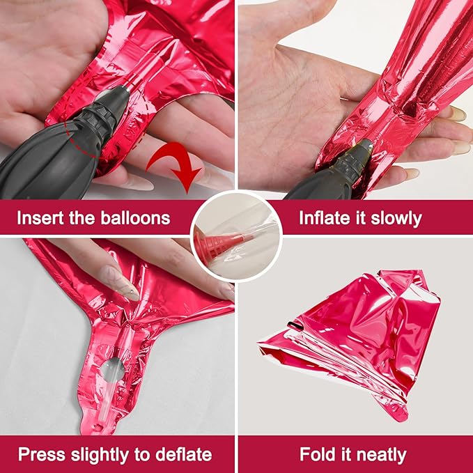 12Pcs Burgundy Red Round Foil Balloons, 22" 15" 10" 4D Helium Maroon Ball Balloon, Metallic Deep Red Foil Balloon for Birthday Graduation Wedding Baby Shower Valentine's Day Prom Party Decorations