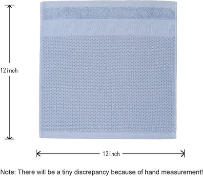Mia'sDream Cotton Kichen Dish Cloths, Waffle Weave Dish Rags, Soft and Absorbent Dish Towels Hand Towel for Kitchen, 12inchx12inch 6 Pack (Blue)