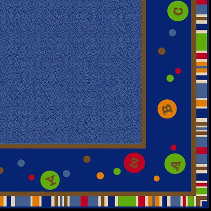ABC Dots School Rug, 4' x 6' Rectangle