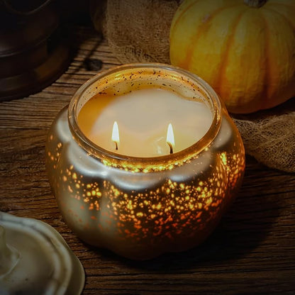 Scented Candles for Home Decoration - Aromatherapy Candles - Pumpkin Shaped - Cranberry Pumpkin | Thanksgiving Candle Gift Natural Soy Wax Candles