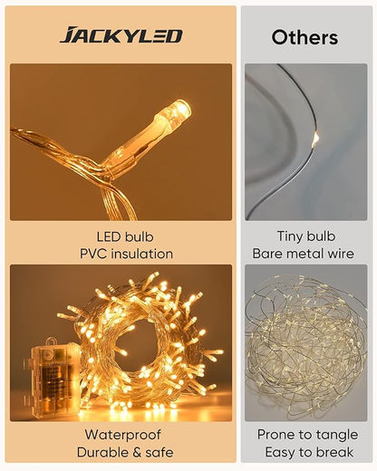 JACKYLED 84Ft 12 Pack Artificial Ivy Garland Fake Plants, Ivy Vines Leaves with CE Certified 80 LED String Lights, Hanging Ivy Lights for Bedroom Garden Party Wall Room Decor