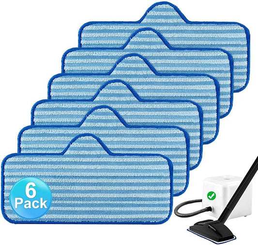 Steam Mop Pads for Dupray Neat Steam Cleaner, 6 Pack Neat Washable and Reusable Microfiber Pads for Dupray Steam Cleaner, Accessories for Dupray Neat Steam Cleaner