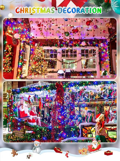 240 LED 78FT C6 Christmas String Lights, Super Long Christmas Lights Outdoor Indoor with 13 Modes & Timer, Waterproof Fairy Twinkle Light Plug in for Tree Garden Party Xmas Decorations (Multicolor)