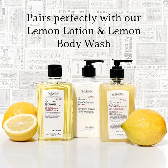C.O. Bigelow Lemon Hand Wash, Liquid Hand Soap with Lemon Extract & Aloe Vera, 10 Fl Oz