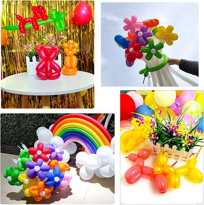Blue Long Balloons Premium 260 Twisting Animals Magic Balloons for Birthday Kids Wedding Party Supply 100pcs