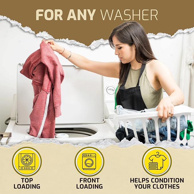 Scent Boosters for Washer, Wild Lemon Aroma - Bulk Laundry Booster Beads and Fabric Smell Deodorizer - In Wash Odor Eliminator Pods for Fresh Scented Clothes (Pack of 2)
