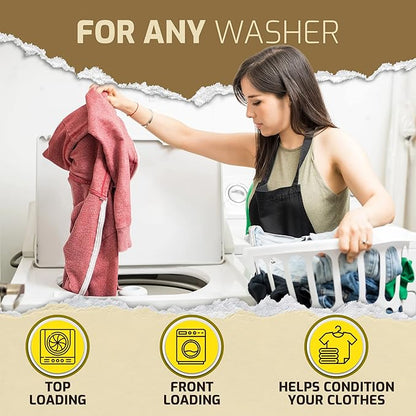 Scent Boosters for Washer, Wild Lemon Aroma - Bulk Laundry Booster Beads and Fabric Smell Deodorizer - In Wash Odor Eliminator Pods for Fresh Scented Clothes (Pack of 2)