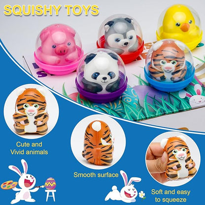 30 Packs Party Favors Slow Rising Stress Relief Squishies for Kids, Birthday Goodie Bag Stuffers Treasure Box Toys, Kids Classroom Prizes,Claw Machine Toys,Mini Animal Toys