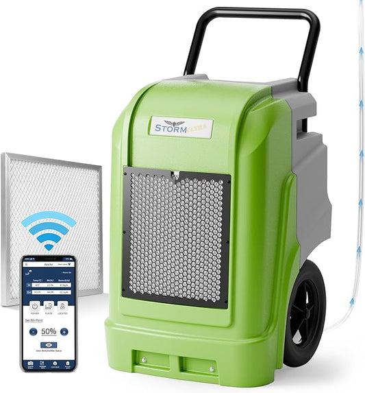 ALORAIR Commercial Dehumidifier with Pump Drain Hose, 190 Pints Smart WiFi Industrial Dehumidifier Large Capacity for Basements, Garages, Mall & Job Sites, 5 Years Limited Warranty