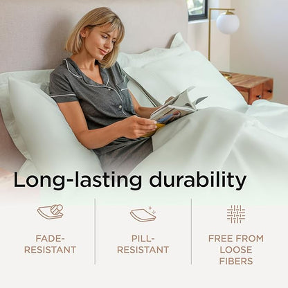 Threadmill Sheets for Twin Mattress | 800 Thread Count Twin Bed Sheets Set with 15” Deep Pocket | Sateen Weave, Better Than Egyptian Cotton, 3-Piece Bedding Set with Cooling Effect | Seaglass