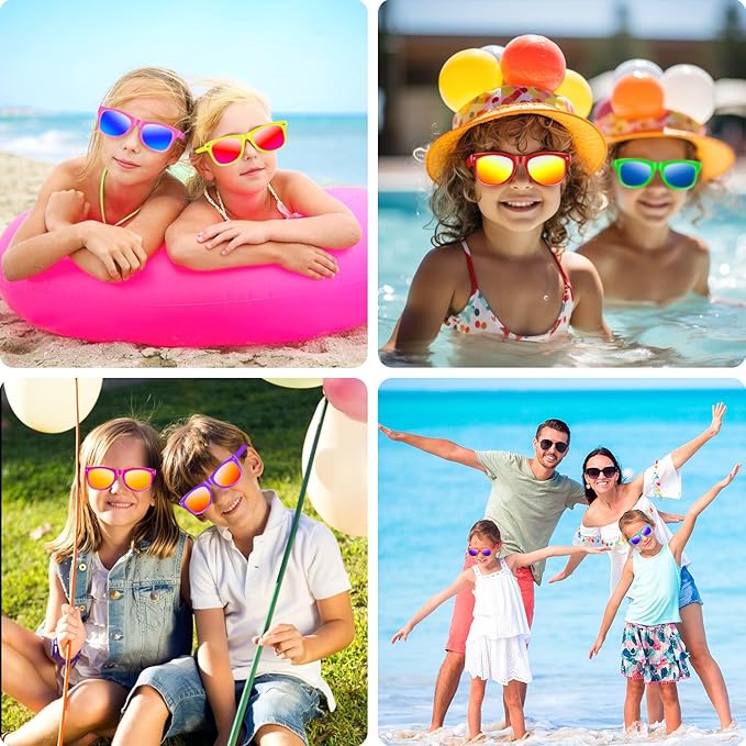 Kids sunglasses bulk,Kids Sunglasses Party Favor with UV400 Protection for Kids, Boys and Girls Age 3-8