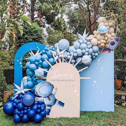 KALOR 12 Inch Light Blue Balloons, 50 Pcs Latex Helium Balloons for Kid's Birthday Party, Baby Shower, Wedding, Graduate Party Decorations
