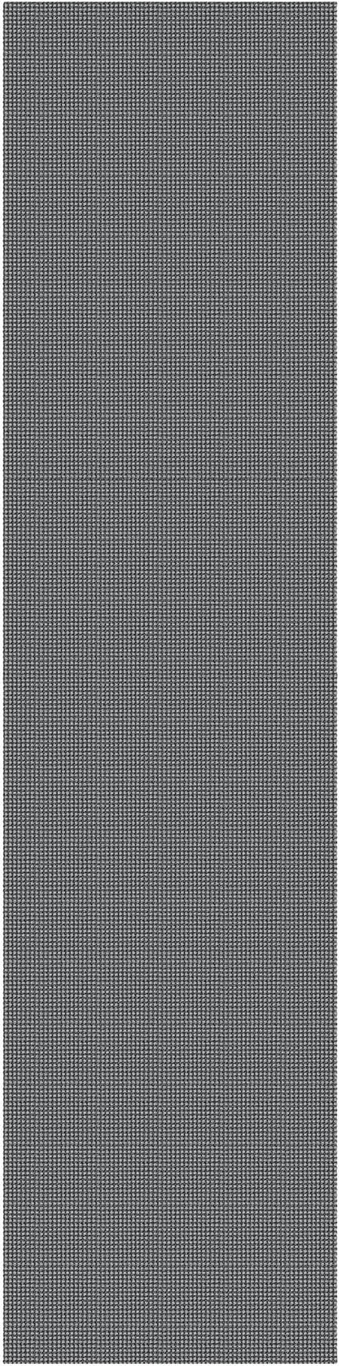 EARTHALL Woven Runner Rug 2x12 Ft Washable Runners for Hallways Extra Long Cotton Non Slip Rubber Backed Kitchen Runner Braided Indoor Floor Carpet for Entryway, Hall, Kitchen, Dark Gray